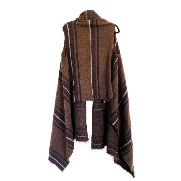 ISABEL MARANT Idoa wool mohair blend blank Kaftan Vest - Picture 8 of 12